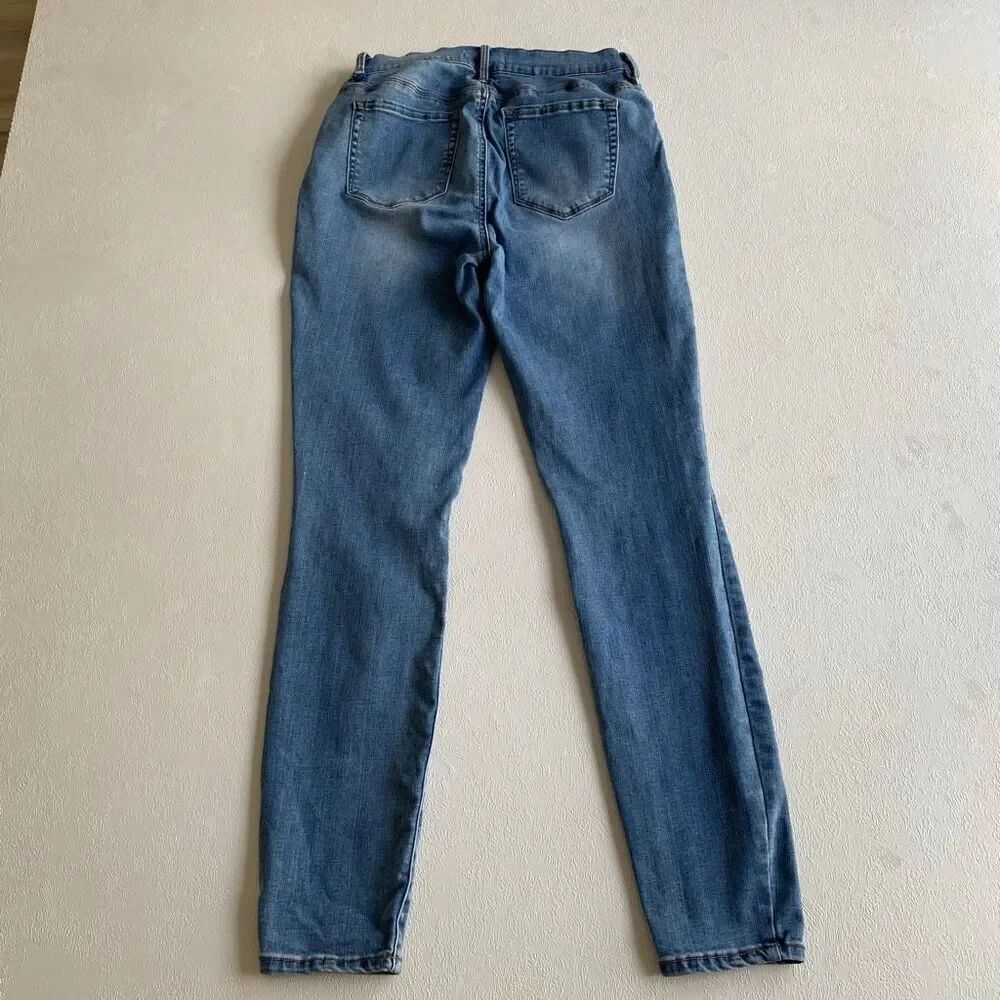 PacSun High Rise Jegging Jeans Size 28 Distressed Skinny Stretch Blue Denim - Picture 2 of 9